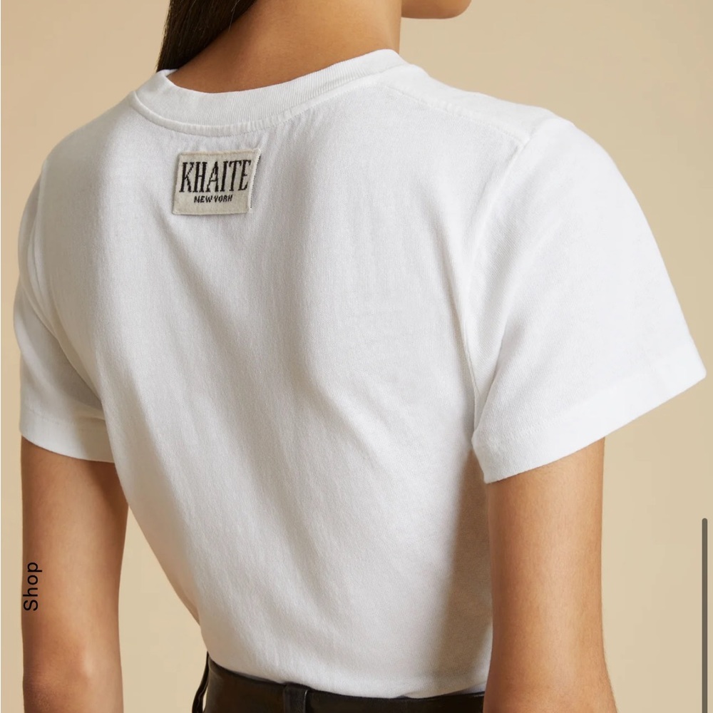 KHAITE emmylou white tshirt